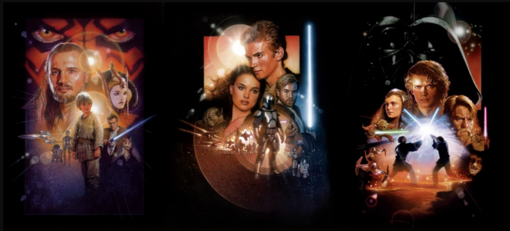 Star Wars Prequel Trilogy movie posters